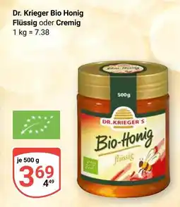 Globus Dr. krieger bio honig flüssig Angebot