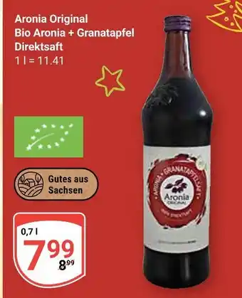 Globus Aronia original bio aronia + granatapfel direktsaft Angebot