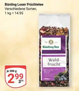 Globus Bünting tee loser früchtetee Angebot