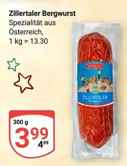 Globus Zillertaler bergwurst Angebot