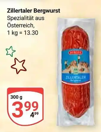 Globus Zillertaler bergwurst Angebot