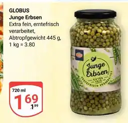 Globus Globus junge erbsen Angebot
