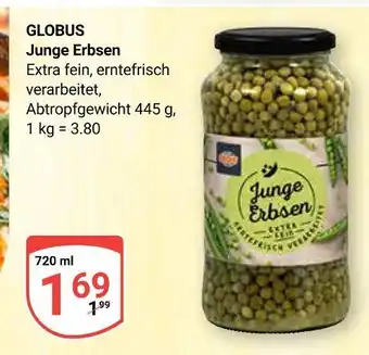 Globus Globus junge erbsen Angebot