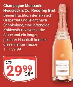Globus Heidsieck & co. champagne monopole rosé top brut Angebot