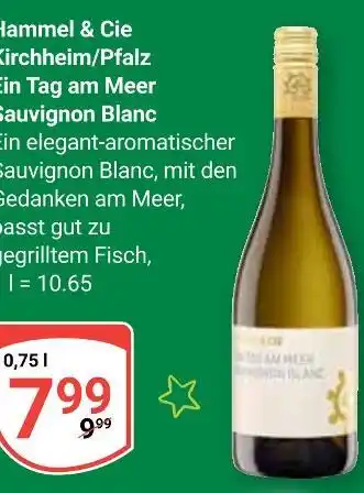 Globus Hammel & cie ein tag am meer sauvignon blanc Angebot