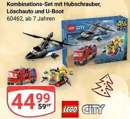 Globus Lego kombinations-set mit hubschrauber, löschauto und u-boot Angebot