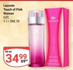 Globus Lacoste touch of pink woman Angebot