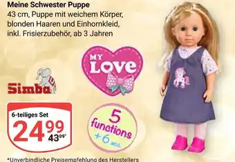 Globus Simba meine schwester puppe Angebot