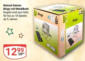 Globus Natural games bingo mit metallkorb Angebot