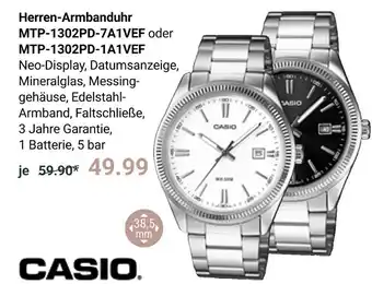Globus Casio herren-armbanduhr mtp-1302pd-7a1vef Angebot
