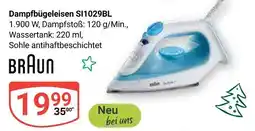 Globus Braun dampfbügeleisen si1029bl Angebot