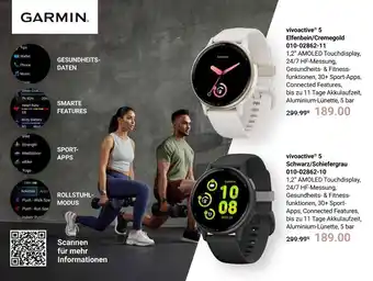 Globus Garmin vívoactive 5 elfenbein/cremegold Angebot