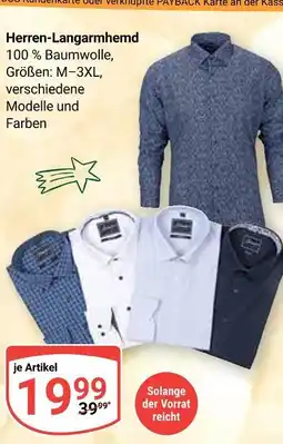 Globus Herren-langarmhemd Angebot