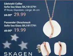Globus Skagen edelstahl-collier sofie sea glass skj1813791 Angebot