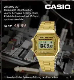 Globus Casio a168wg-9ef Angebot