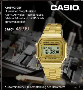 Globus Casio a168wg-9ef Angebot