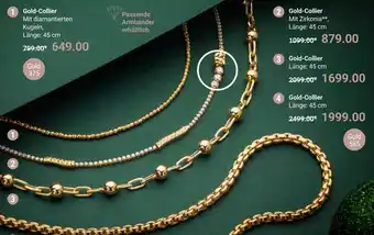 Globus Gold-collier Angebot