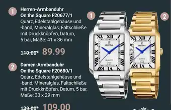 Globus Festina herren-armbanduhr on the square f20677/1 Angebot