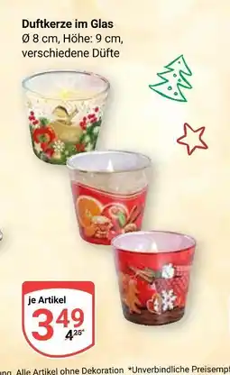 Globus Duftkerze im glas Angebot