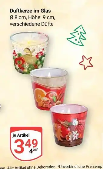 Globus Duftkerze im glas Angebot