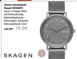 Globus Skagen herren-armbanduhr kuppel skw6891 Angebot