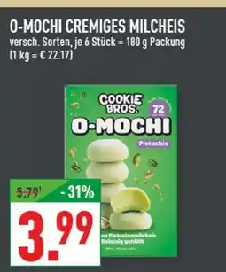 Marktkauf Cookie bros. o-mochi cremiges milcheis pistachio Angebot