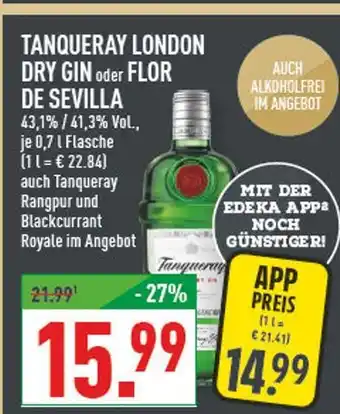 Marktkauf Tanqueray london dry gin Angebot