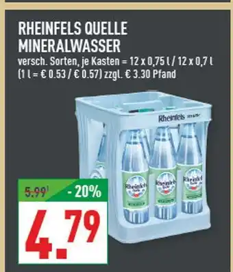 Marktkauf Rheinfels quelle mineralwasser Angebot