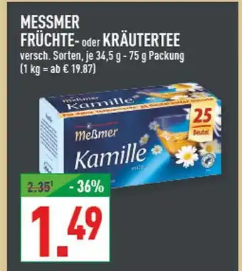 Marktkauf Messmer früchte- oder kräutertee Angebot