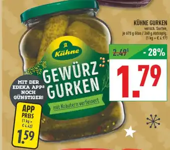 Marktkauf Kühne gewürzgurken Angebot