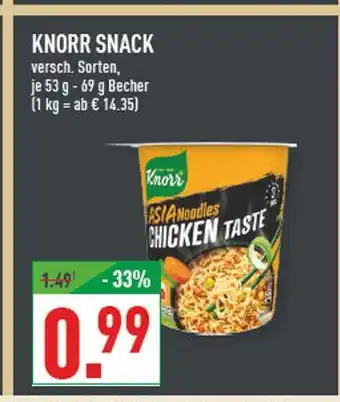 Marktkauf Knorr snack asia noodles chicken taste Angebot