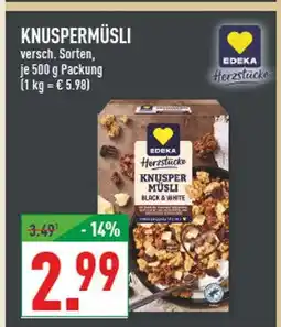 Marktkauf Edeka herzstücke knuspermüsli Angebot