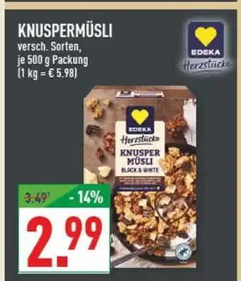 Marktkauf Edeka herzstücke knuspermüsli Angebot