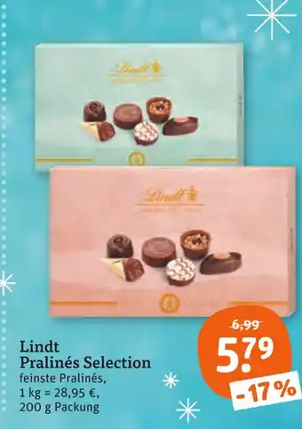 tegut Lindt pralinés selection Angebot