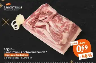 tegut Landprimus schweinebauch Angebot