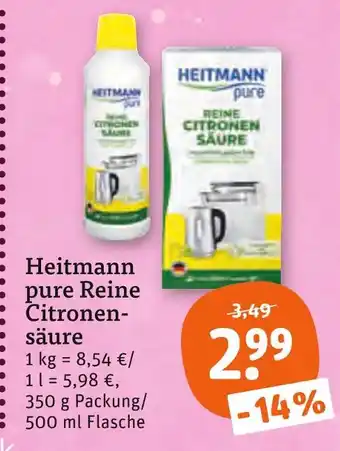 tegut Heitmann reine citronensäure Angebot