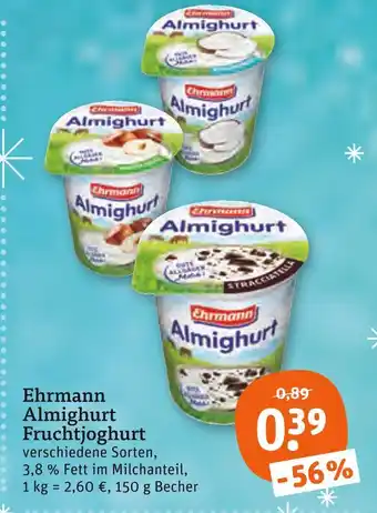tegut Ehrmann almighurt fruchtjoghurt Angebot