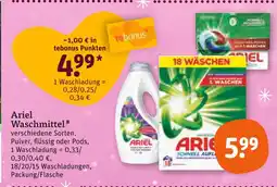 tegut Ariel waschmittel pulver Angebot