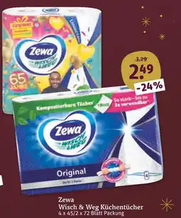 tegut Zewa wisch & weg küchentücher Angebot