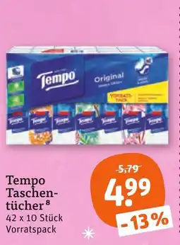 tegut Tempo taschentücher Angebot