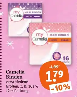 tegut Camelia maxi binden nacht Angebot