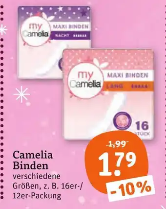 tegut Camelia maxi binden nacht Angebot