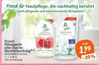 tegut Frosch flüssigseife nachfüllpackung Angebot