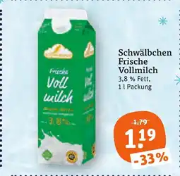 tegut Schwälbchen frische vollmilch Angebot
