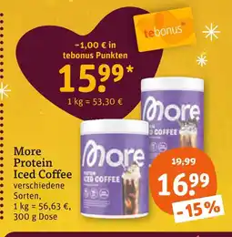 tegut More protein iced coffee Angebot