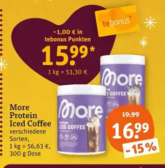 tegut More protein iced coffee Angebot