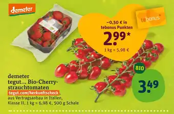 tegut Demeter bio-cherry-strauchtomaten Angebot