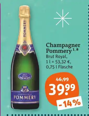 tegut Pommery champagner brut royal Angebot