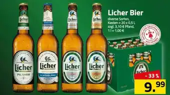 Logo Getränkemarkt Licher Bier Angebot