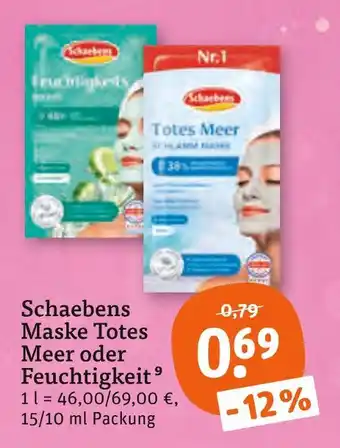 tegut Schaebens maske totes meer Angebot